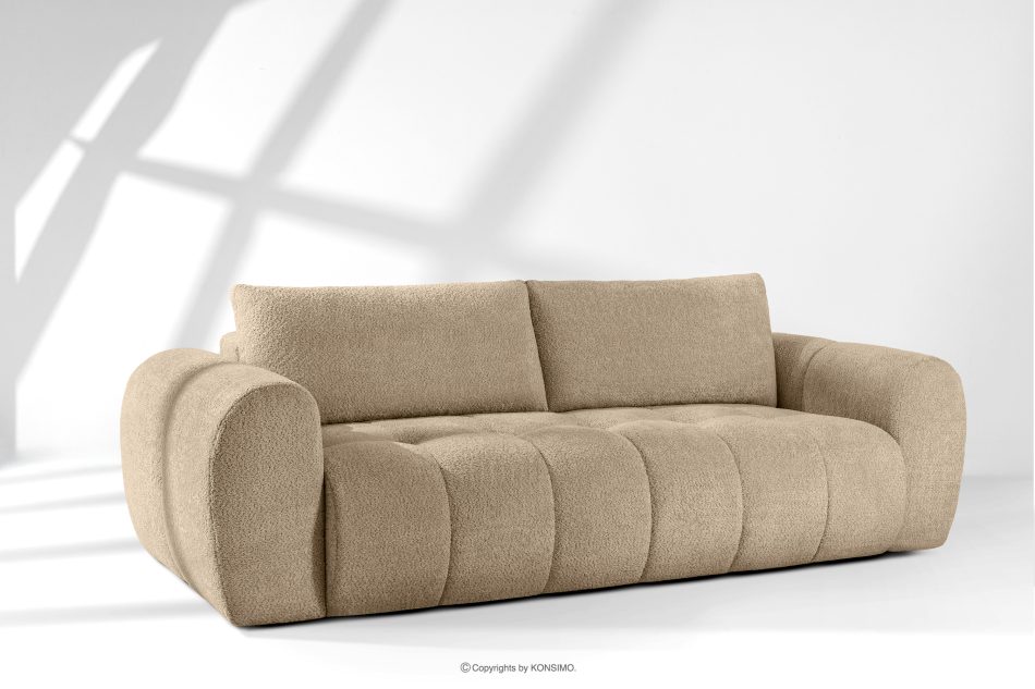 LIRA Dreisitziges Sofa aus Bouclé-Stoff in Beige beige - Foto 1