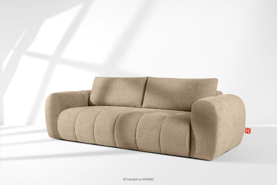 LIRA Dreisitziges Sofa aus Bouclé-Stoff in Beige beige - Foto 18