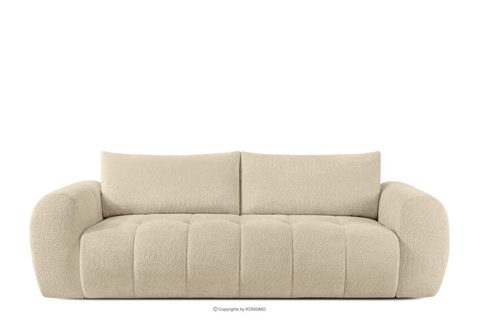 LIRA Dreisitziges Sofa aus Bouclé-Stoff in Hellbeige hellbeige - Foto 0