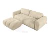 LIRA Dreisitziges Sofa aus Bouclé-Stoff in Hellbeige hellbeige - Foto 7