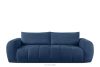 Bouclé-Sofa im Japandi-Stil in Marineblau