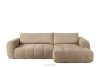 Ecksofa aus Bouclé-Stoff in Beige, rechts