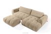 LIRA Ecksofa aus Bouclé-Stoff in Beige, rechts beige - Foto 7