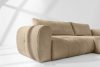 LIRA Ecksofa aus Bouclé-Stoff in Beige, rechts beige - Foto 14
