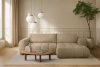 LIRA Ecksofa aus Bouclé-Stoff in Beige, rechts beige - Foto 22