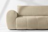 LIRA Ecksofa aus Bouclé-Stoff in Hellbeige, rechts hellbeige - Foto 9