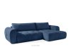LIRA Ecksofa Boucle im Japandi-Stil marineblau rechts marineblau - Foto 3