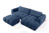 LIRA Ecksofa Boucle im Japandi-Stil marineblau rechts marineblau - Foto 7