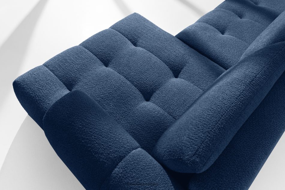 LIRA Ecksofa Boucle im Japandi-Stil marineblau rechts marineblau - Foto 10