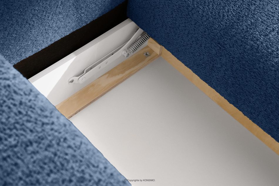 LIRA Ecksofa Boucle im Japandi-Stil marineblau rechts marineblau - Foto 17