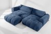 LIRA Ecksofa Boucle im Japandi-Stil marineblau rechts marineblau - Foto 20