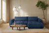 LIRA Ecksofa Boucle im Japandi-Stil marineblau rechts marineblau - Foto 22