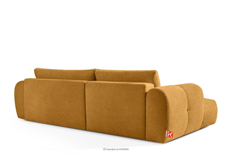 LIRA Ecksofa Boucle im Japandi-Stil honigfarben links honigfarben - Foto 4