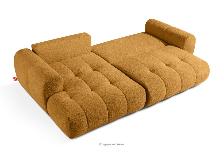 LIRA Ecksofa Boucle im Japandi-Stil honigfarben links honigfarben - Foto 5