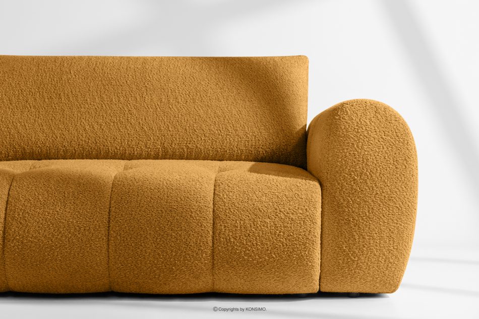 LIRA Ecksofa Boucle im Japandi-Stil honigfarben links honigfarben - Foto 8