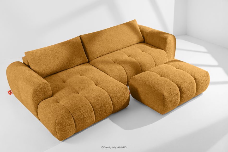 LIRA Ecksofa Boucle im Japandi-Stil honigfarben links honigfarben - Foto 19