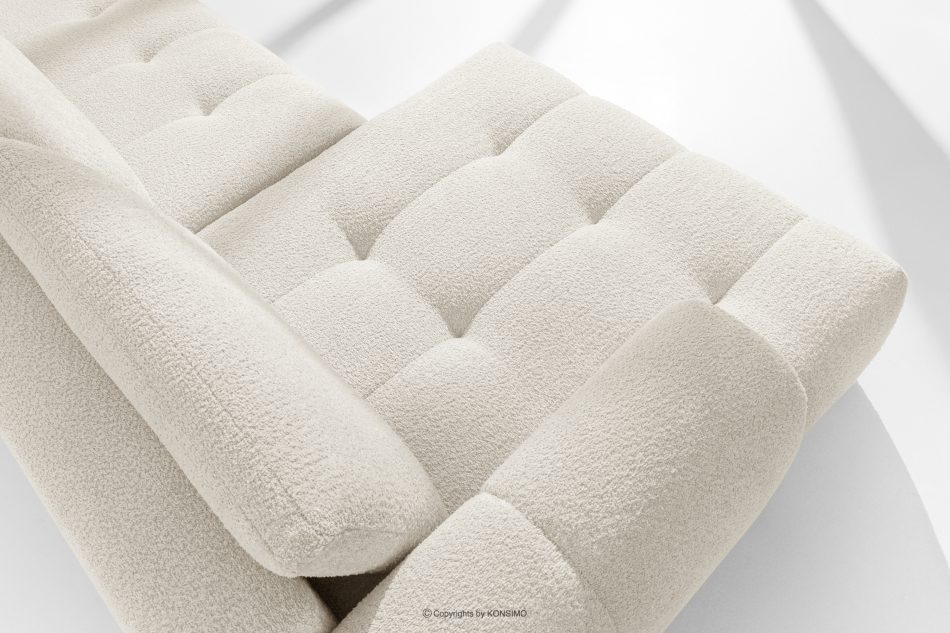 LIRA Ecksofa aus Boucle-Stoff weiß links weiß - Foto 10