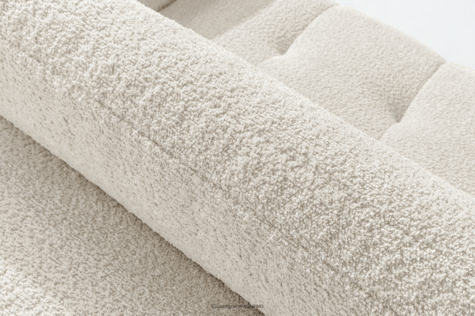 LIRA Ecksofa aus Boucle-Stoff weiß links weiß - Foto 12