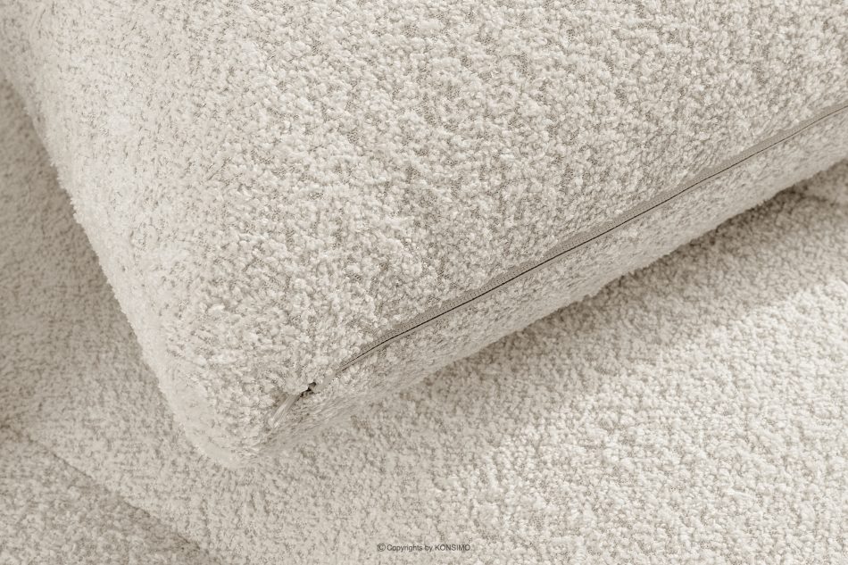 LIRA Ecksofa aus Boucle-Stoff weiß links weiß - Foto 14