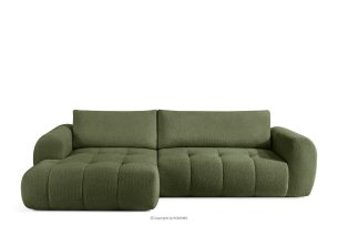 LIRA, https://konsimo.de/kollektion/lira/ Ecksofa Boucle im Japandi-Stil olivgrün links oliv - Foto
