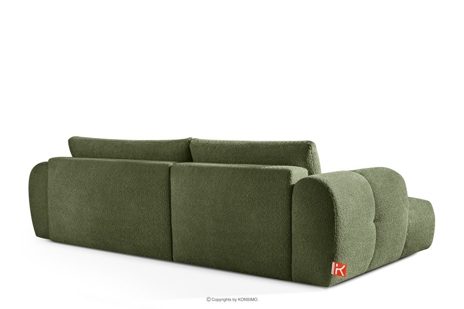 LIRA Ecksofa Boucle im Japandi-Stil olivgrün links oliv - Foto 4