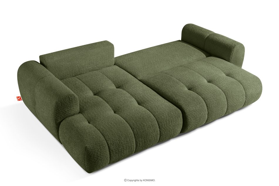 LIRA Ecksofa Boucle im Japandi-Stil olivgrün links oliv - Foto 5