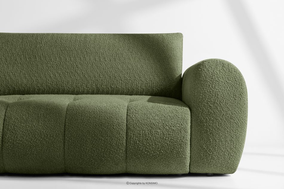 LIRA Ecksofa Boucle im Japandi-Stil olivgrün links oliv - Foto 8