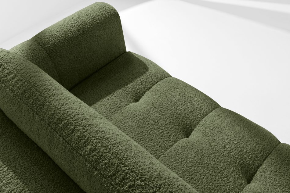 LIRA Ecksofa Boucle im Japandi-Stil olivgrün links oliv - Foto 9