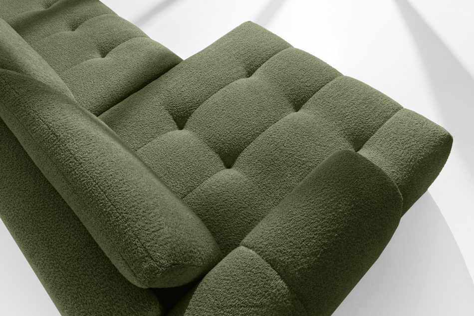 LIRA Ecksofa Boucle im Japandi-Stil olivgrün links oliv - Foto 10