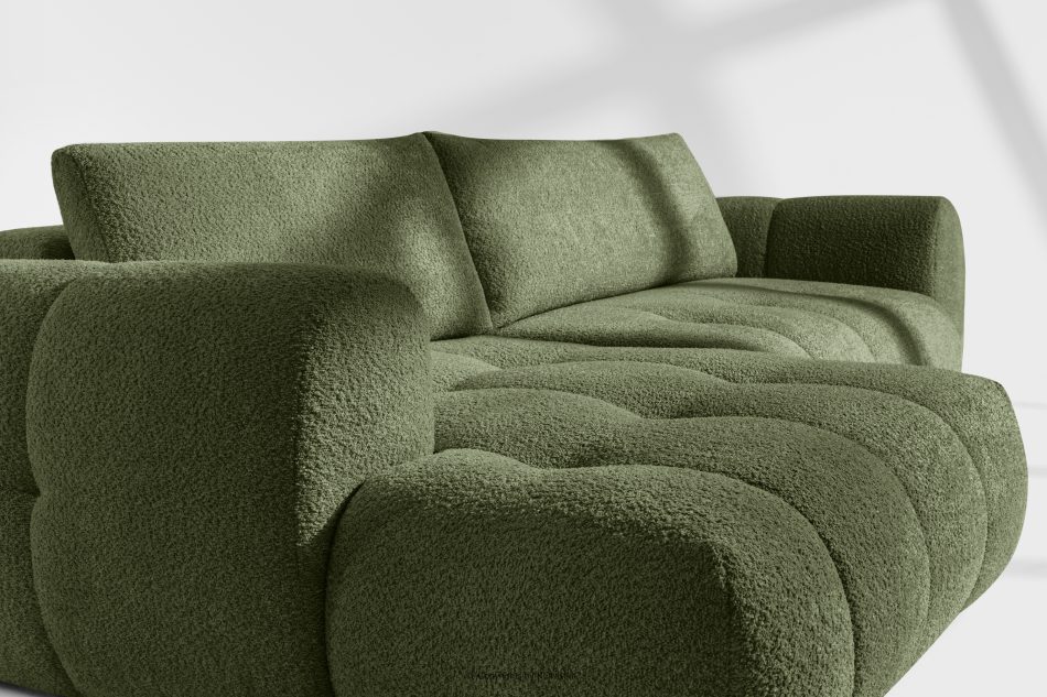 LIRA Ecksofa Boucle im Japandi-Stil olivgrün links oliv - Foto 11