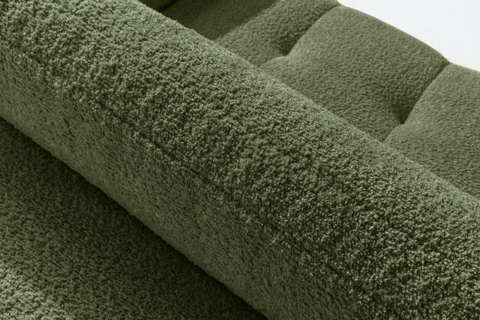 LIRA Ecksofa Boucle im Japandi-Stil olivgrün links oliv - Foto 12