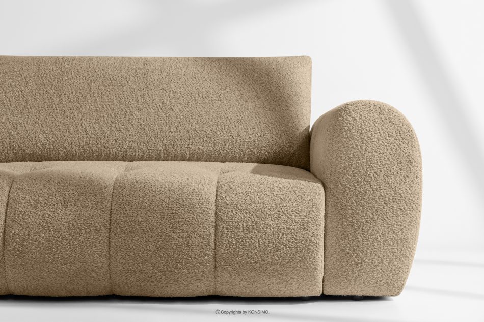 LIRA Ecksofa aus Boucle-Stoff beige links beige - Foto 8