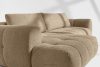 LIRA Ecksofa aus Boucle-Stoff beige links beige - Foto 12