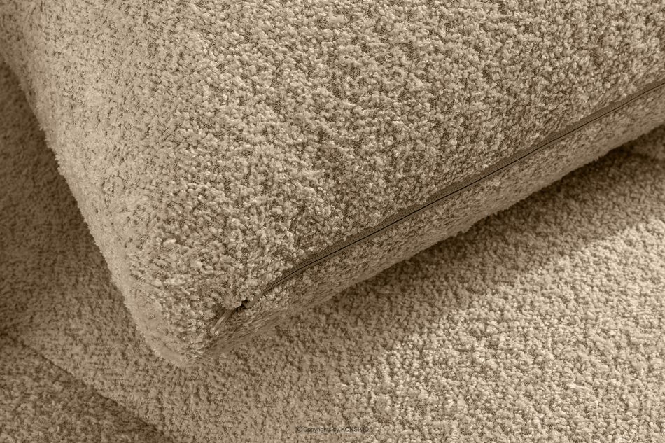 LIRA Ecksofa aus Boucle-Stoff beige links beige - Foto 14