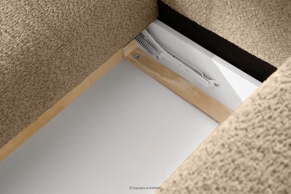 LIRA Ecksofa aus Boucle-Stoff beige links beige - Foto 17