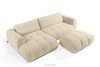 LIRA Ecksofa aus Boucle-Stoff hellbeige links hellbeige - Foto 7