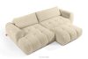 LIRA Ecksofa aus Boucle-Stoff hellbeige links hellbeige - Foto 8