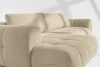 LIRA Ecksofa aus Boucle-Stoff hellbeige links hellbeige - Foto 12