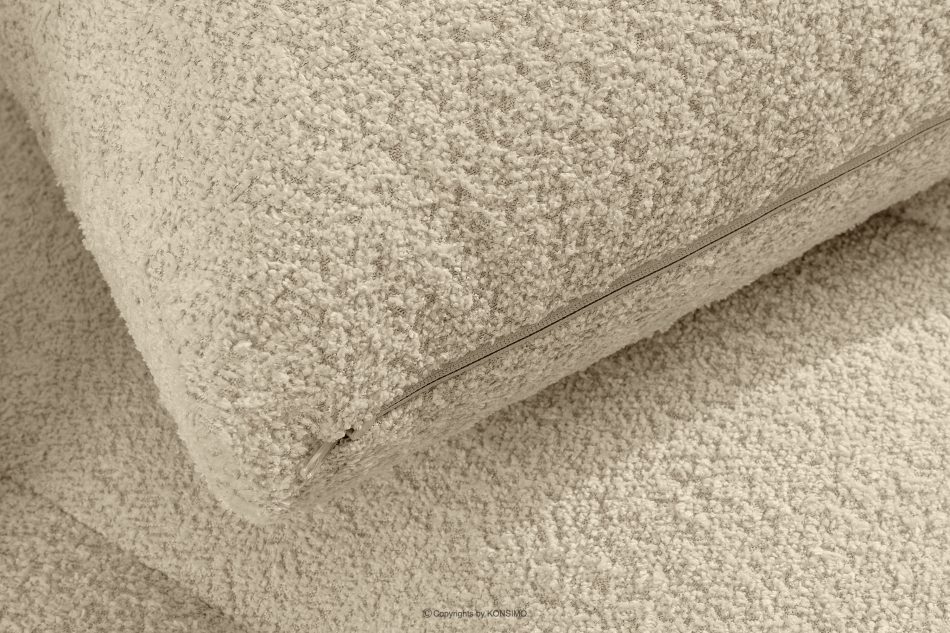 LIRA Ecksofa aus Boucle-Stoff hellbeige links hellbeige - Foto 14