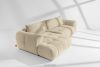 LIRA Ecksofa aus Boucle-Stoff hellbeige links hellbeige - Foto 19