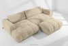 LIRA Ecksofa aus Boucle-Stoff hellbeige links hellbeige - Foto 20