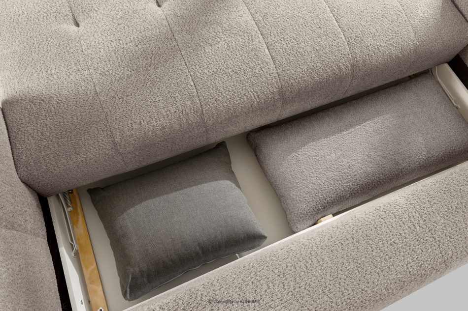 LIRA Sofa und Sitzhocker aus Bouclé-Stoff in Grau grau - Foto 17