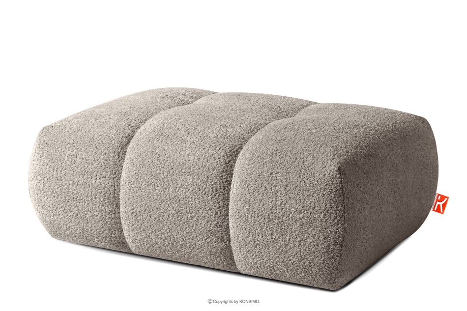 LIRA Sofa und Sitzhocker aus Bouclé-Stoff in Grau grau - Foto 20