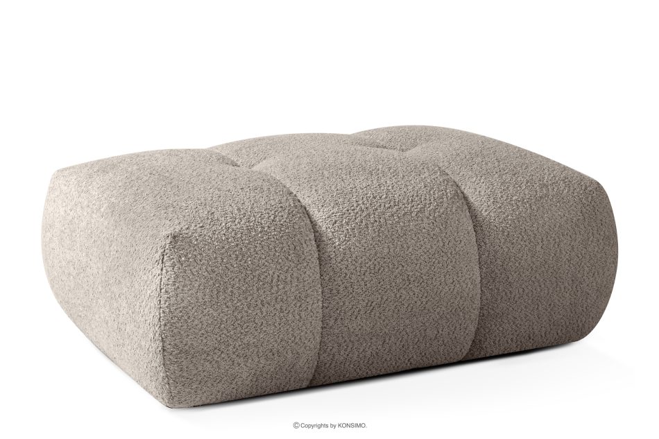 LIRA Sofa und Sitzhocker aus Bouclé-Stoff in Grau grau - Foto 21