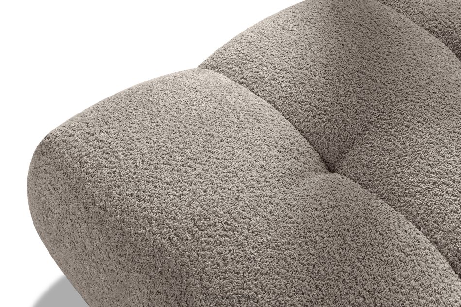 LIRA Sofa und Sitzhocker aus Bouclé-Stoff in Grau grau - Foto 22