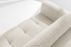 LIRA Sofa und Sitzhocker aus Bouclé-Stoff in Weiß weiß - Foto 11