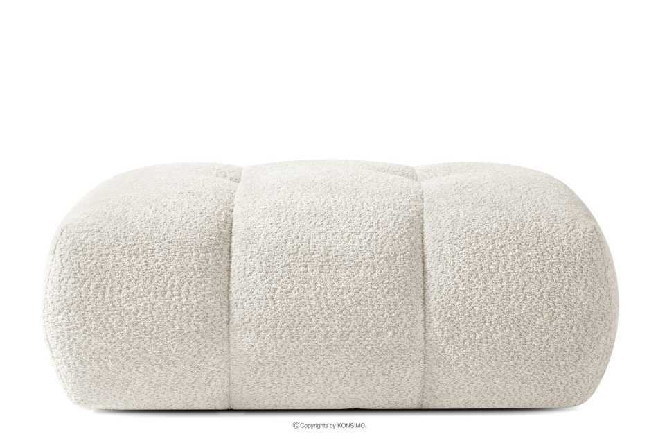 LIRA Sofa und Sitzhocker aus Bouclé-Stoff in Weiß weiß - Foto 19