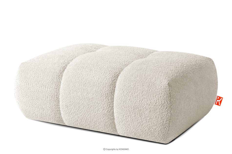 LIRA Sofa und Sitzhocker aus Bouclé-Stoff in Weiß weiß - Foto 20