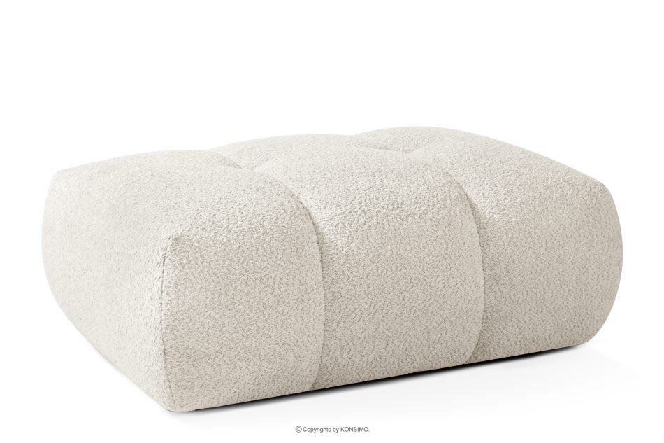 LIRA Sofa und Sitzhocker aus Bouclé-Stoff in Weiß weiß - Foto 21