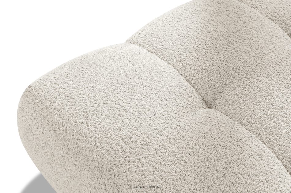 LIRA Sofa und Sitzhocker aus Bouclé-Stoff in Weiß weiß - Foto 22